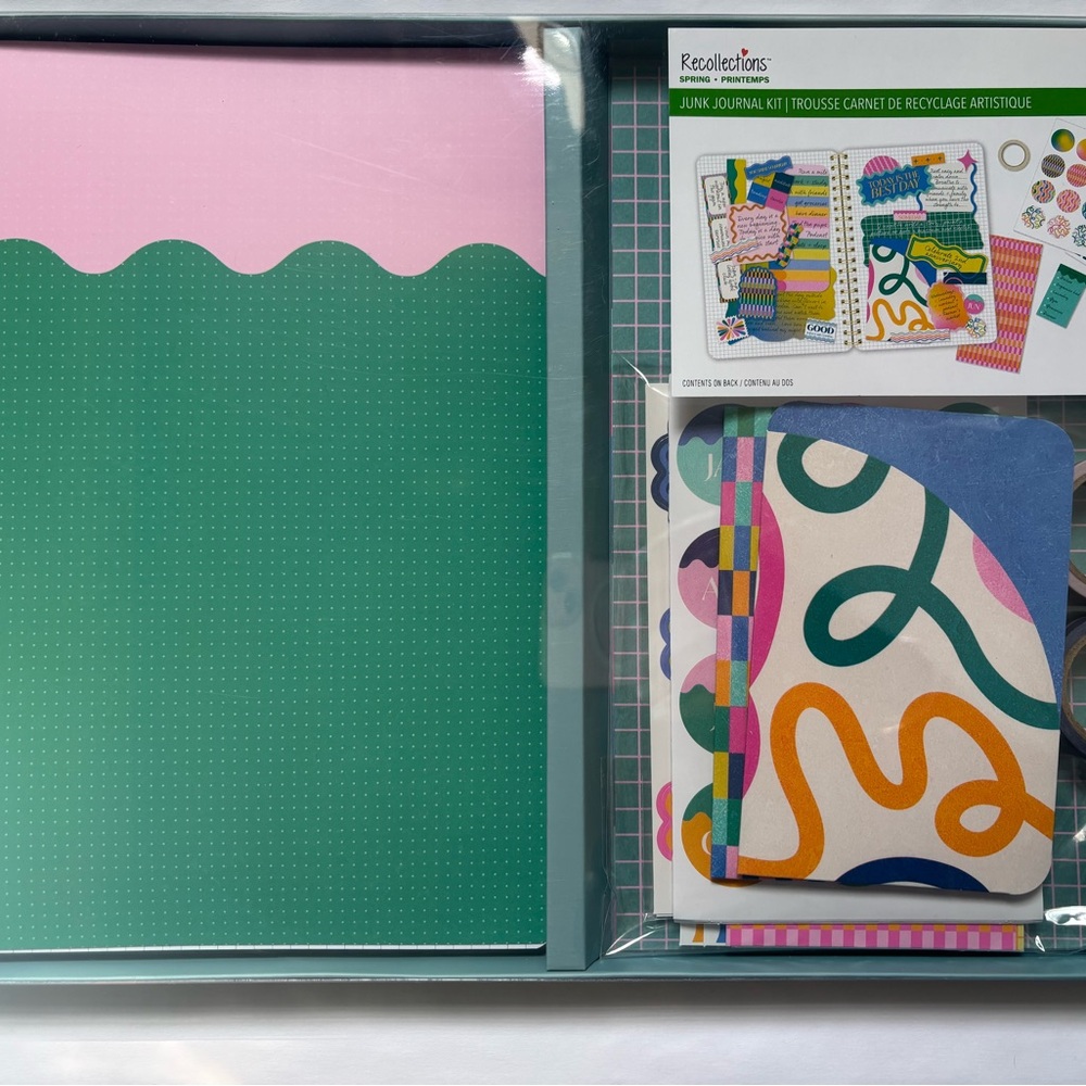 Recollections Green and Pink Junk Journal Kit